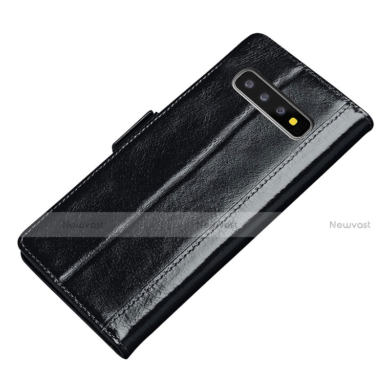 Leather Case Stands Flip Cover P01 Holder for Samsung Galaxy S10 5G