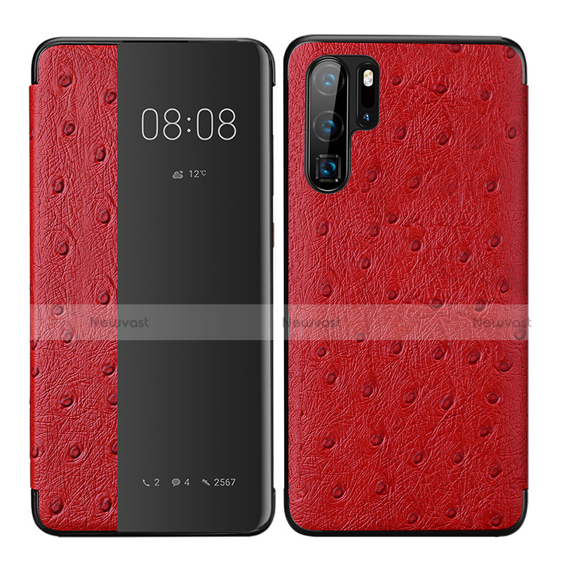 Leather Case Stands Flip Cover P02 Holder for Huawei P30 Pro