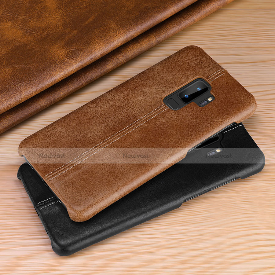 Leather Case Stands Flip Cover P03 Holder for Samsung Galaxy S9