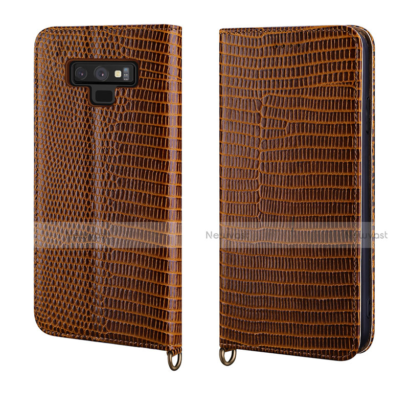 Leather Case Stands Flip Cover P04 Holder for Samsung Galaxy Note 9