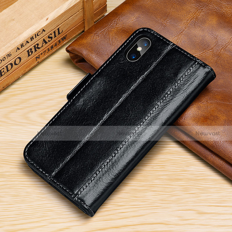 Leather Case Stands Flip Cover P05 Holder for Apple iPhone X