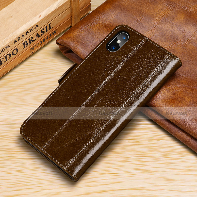 Leather Case Stands Flip Cover P05 Holder for Apple iPhone Xs Max