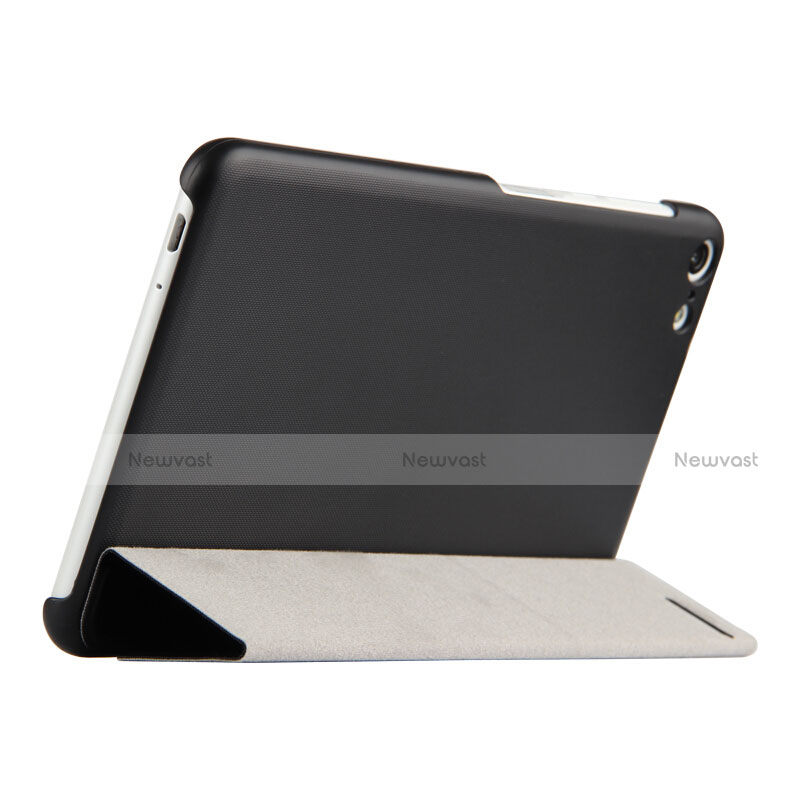 Leather Case Stands Flip Cover R01 for Huawei MediaPad T2 Pro 7.0 PLE-703L Black