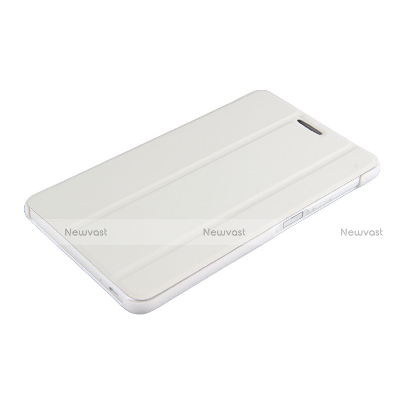 Leather Case Stands Flip Cover R01 for Huawei MediaPad T2 Pro 7.0 PLE-703L White