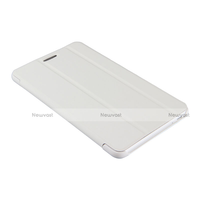 Leather Case Stands Flip Cover R01 for Huawei MediaPad T2 Pro 7.0 PLE-703L White