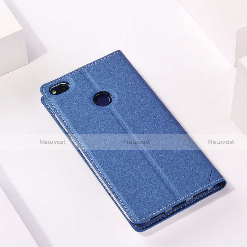 Leather Case Stands Flip Cover R01 for Huawei Nova Lite Blue