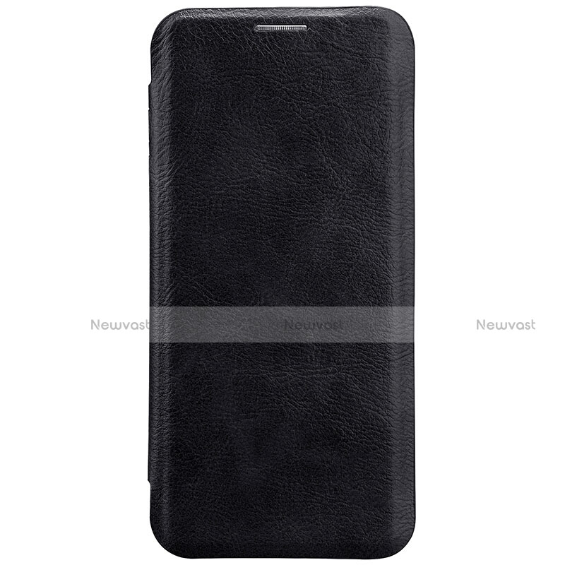 Leather Case Stands Flip Cover S01 for Samsung Galaxy S8 Black