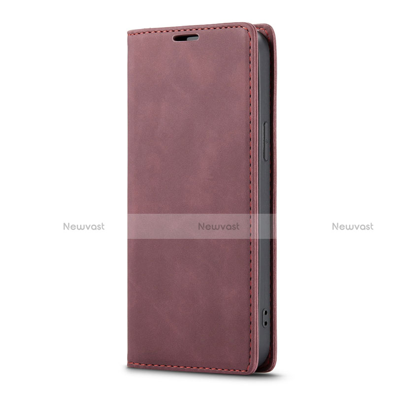 Leather Case Stands Flip Cover T01 Holder for Apple iPhone 12 Pro Max