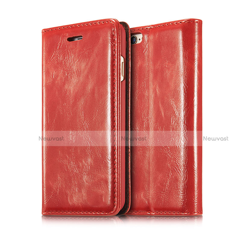 Leather Case Stands Flip Cover T01 Holder for Apple iPhone 6