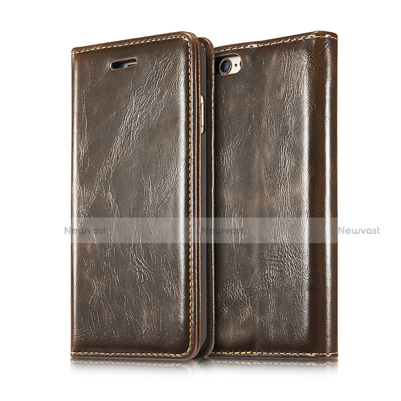 Leather Case Stands Flip Cover T01 Holder for Apple iPhone 6