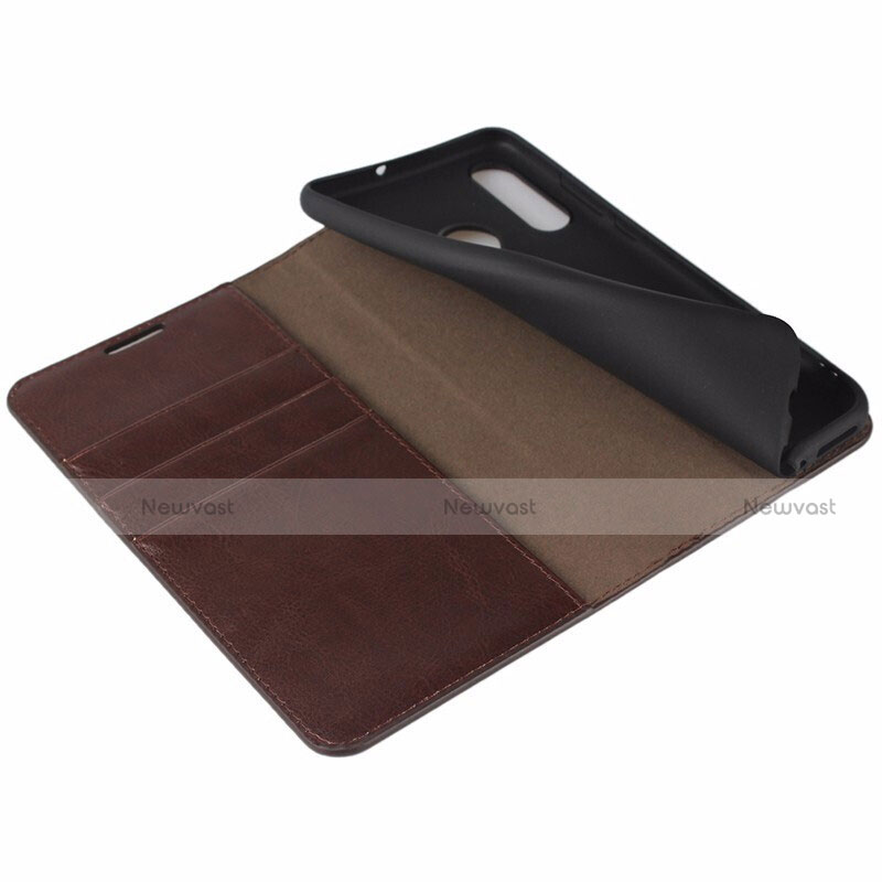 Leather Case Stands Flip Cover T01 Holder for Huawei Nova 4e