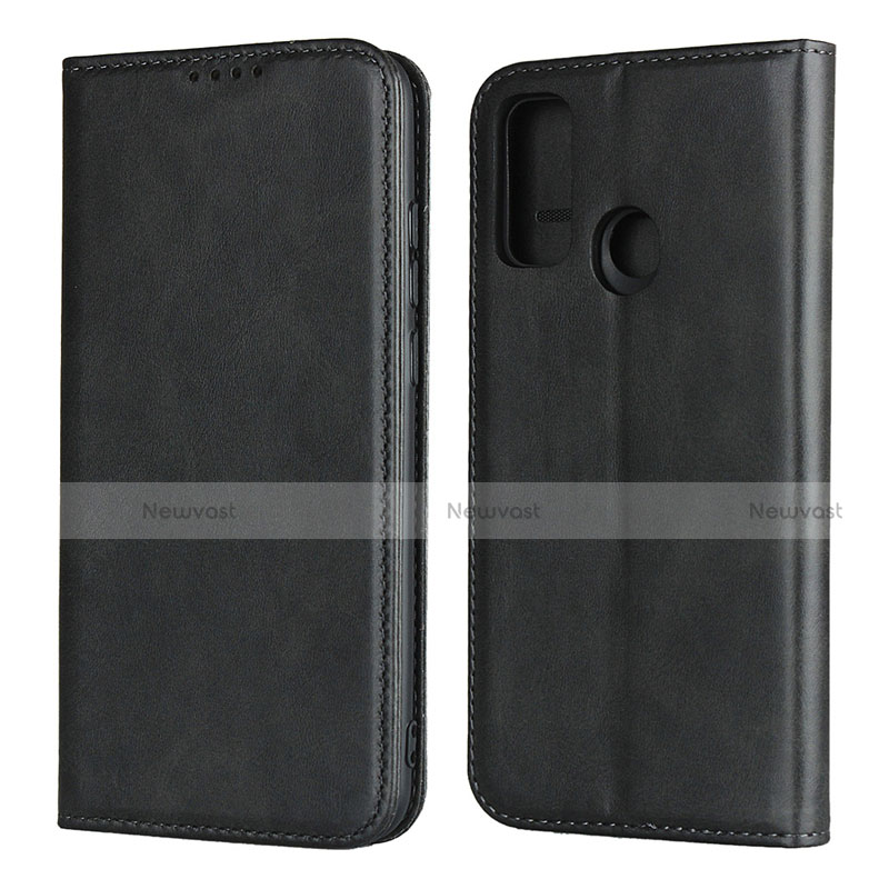 Leather Case Stands Flip Cover T01 Holder for Huawei Nova Lite 3 Plus Black