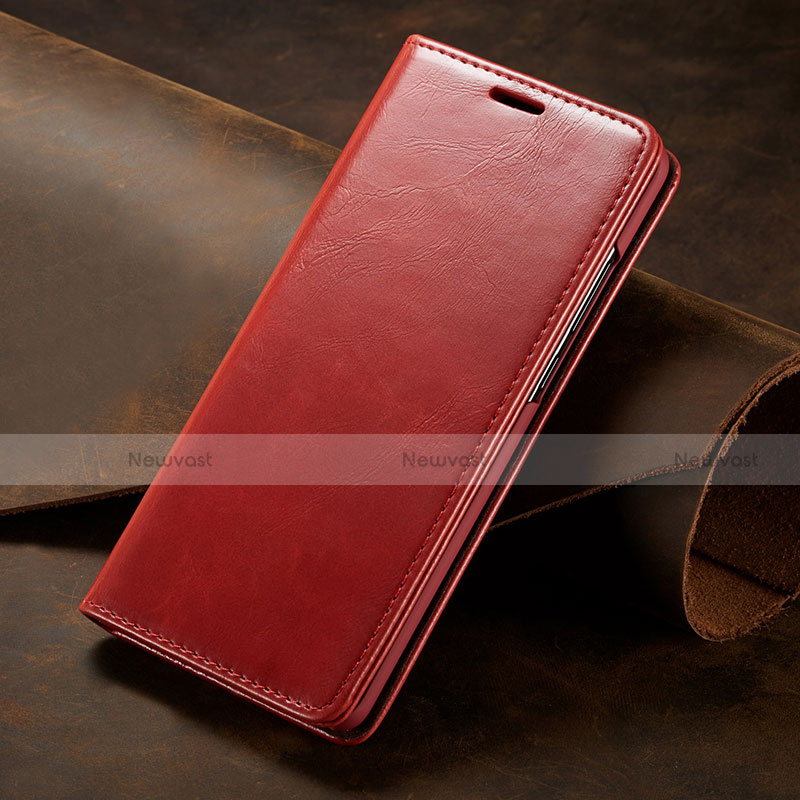 Leather Case Stands Flip Cover T01 Holder for Huawei P30 Pro New Edition Red