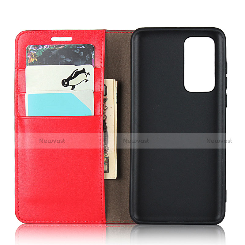 Leather Case Stands Flip Cover T01 Holder for Huawei P40