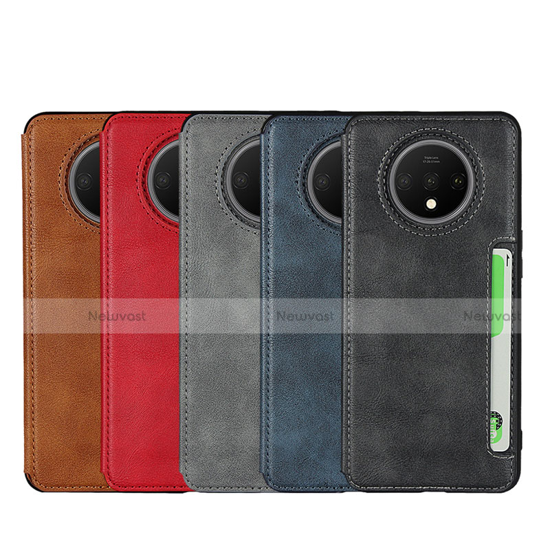 Leather Case Stands Flip Cover T01 Holder for OnePlus 7T