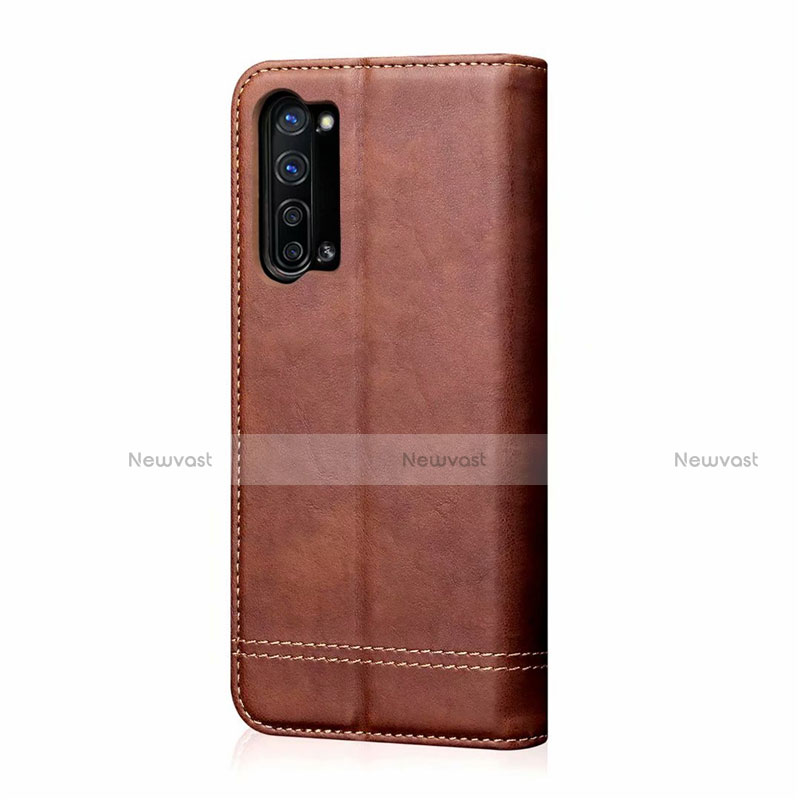 Leather Case Stands Flip Cover T01 Holder for Oppo A91