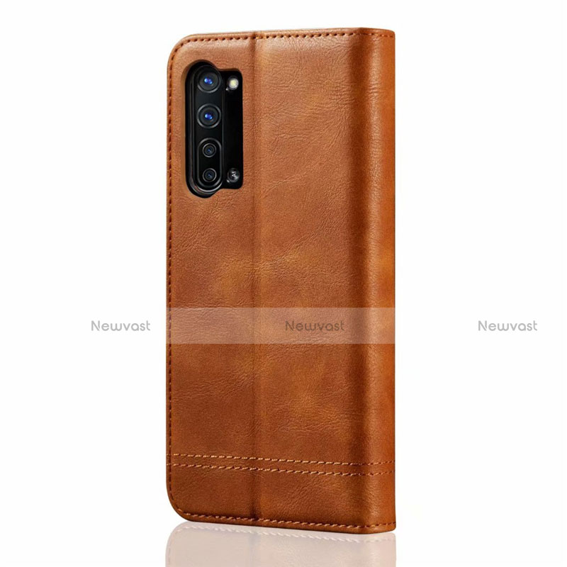 Leather Case Stands Flip Cover T01 Holder for Oppo K7 5G