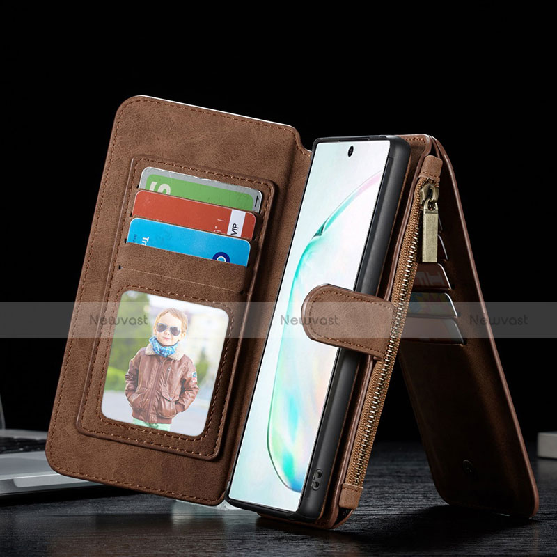 Leather Case Stands Flip Cover T01 Holder for Samsung Galaxy Note 10 Plus