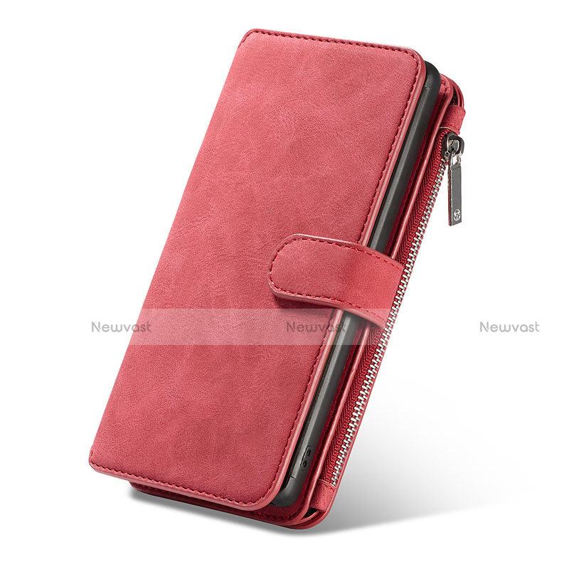 Leather Case Stands Flip Cover T01 Holder for Samsung Galaxy Note 10 Red