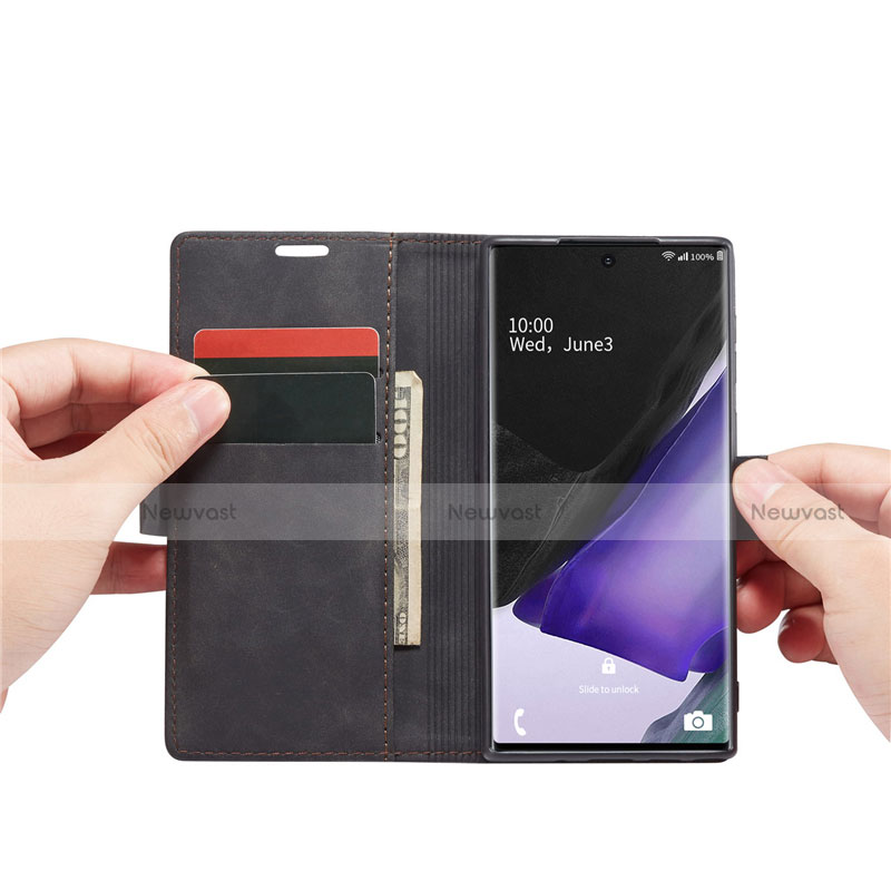 Leather Case Stands Flip Cover T01 Holder for Samsung Galaxy Note 20 5G