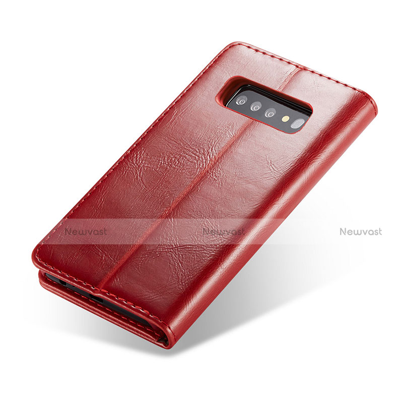 Leather Case Stands Flip Cover T01 Holder for Samsung Galaxy S10