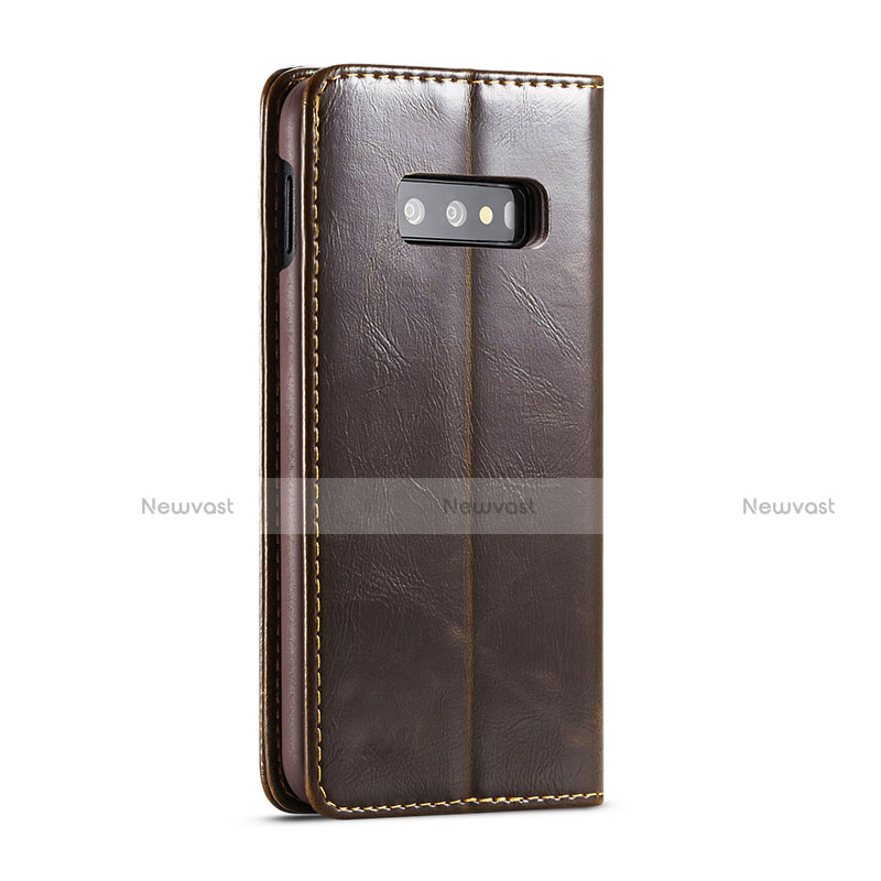 Leather Case Stands Flip Cover T01 Holder for Samsung Galaxy S10e