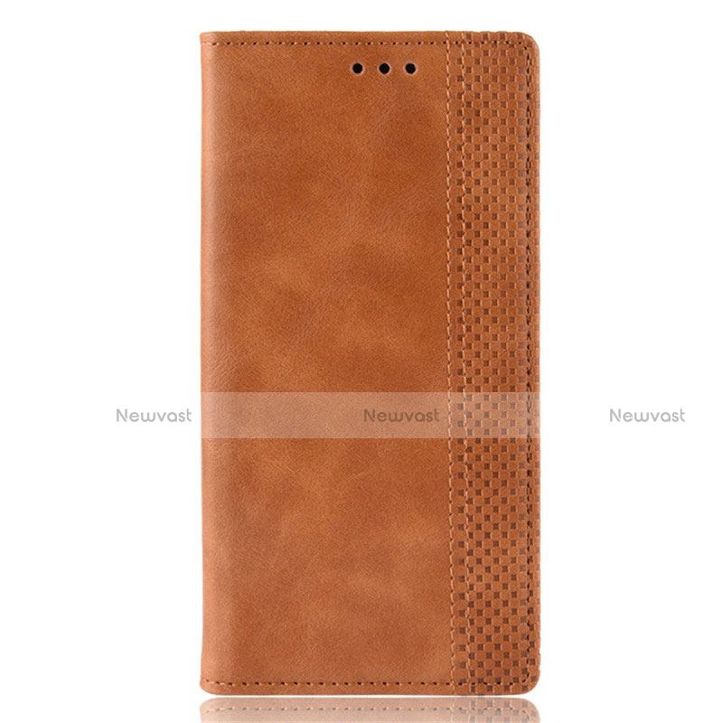 Leather Case Stands Flip Cover T01 Holder for Xiaomi Redmi 9A Orange