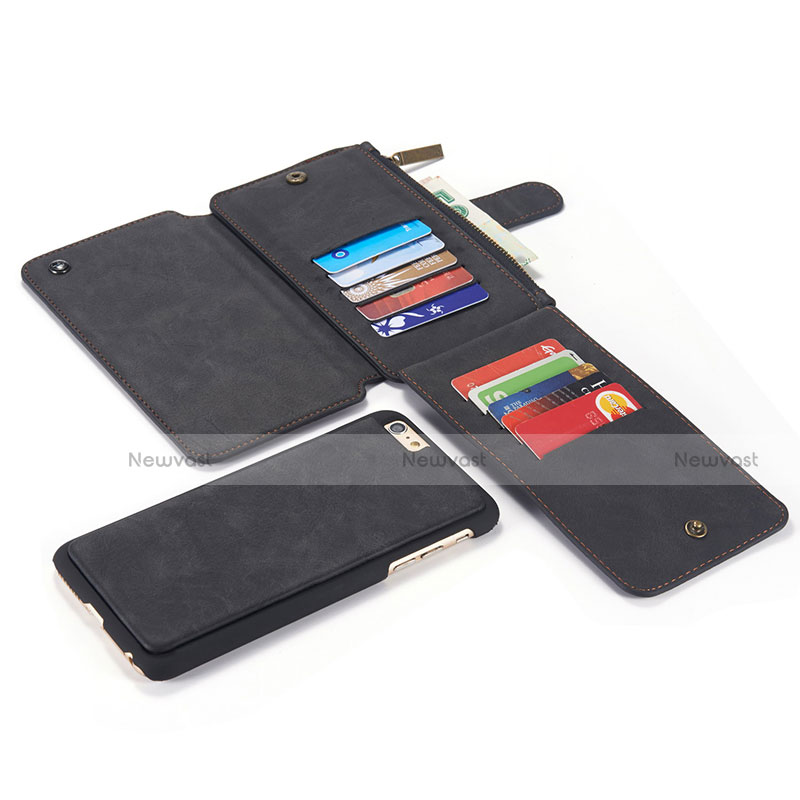 Leather Case Stands Flip Cover T02 Holder for Apple iPhone 6 Plus