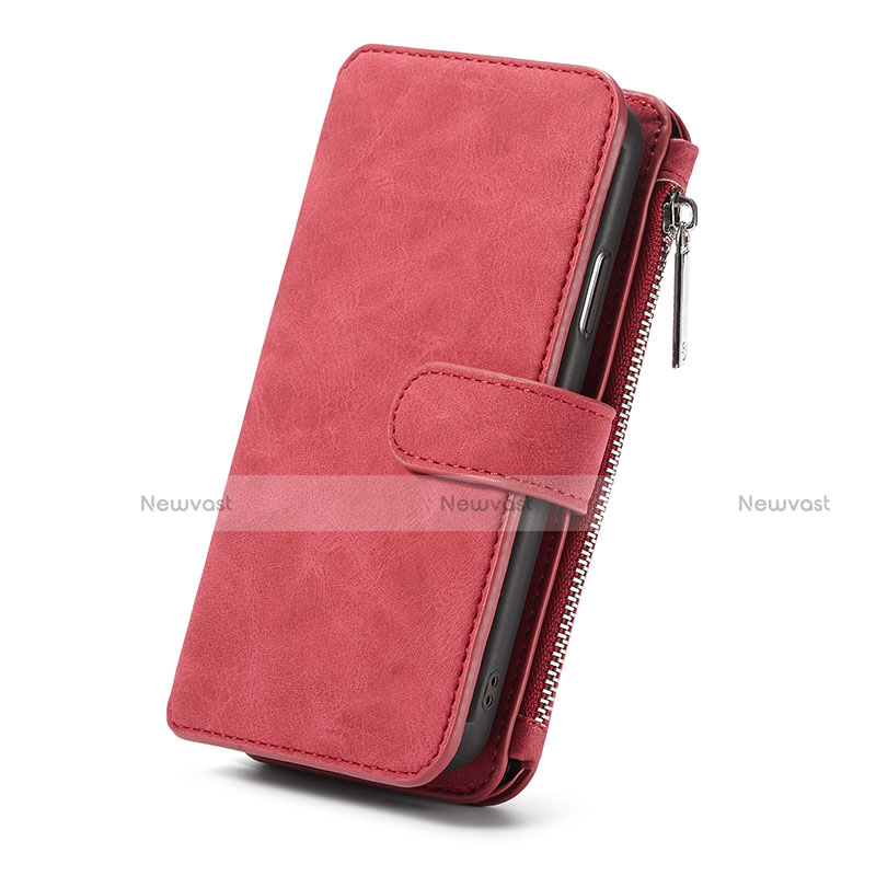 Leather Case Stands Flip Cover T02 Holder for Apple iPhone XR Red