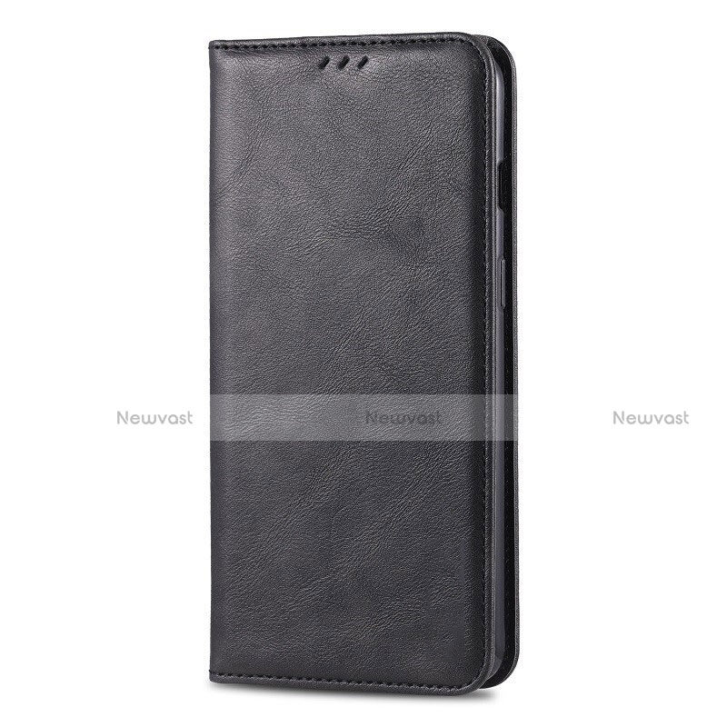 Leather Case Stands Flip Cover T02 Holder for Huawei Honor 20 Lite Black