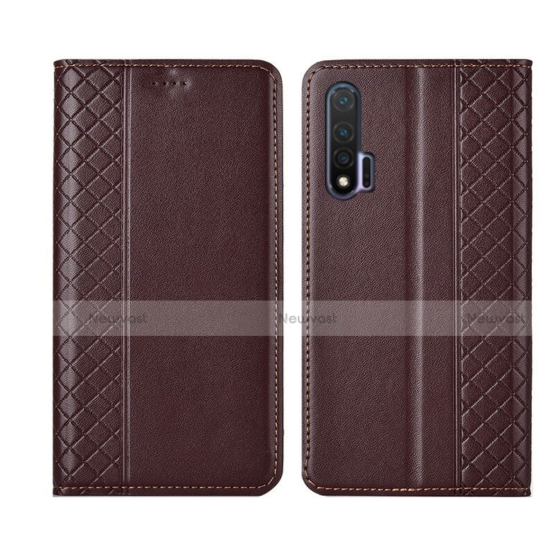 Leather Case Stands Flip Cover T02 Holder for Huawei Nova 6