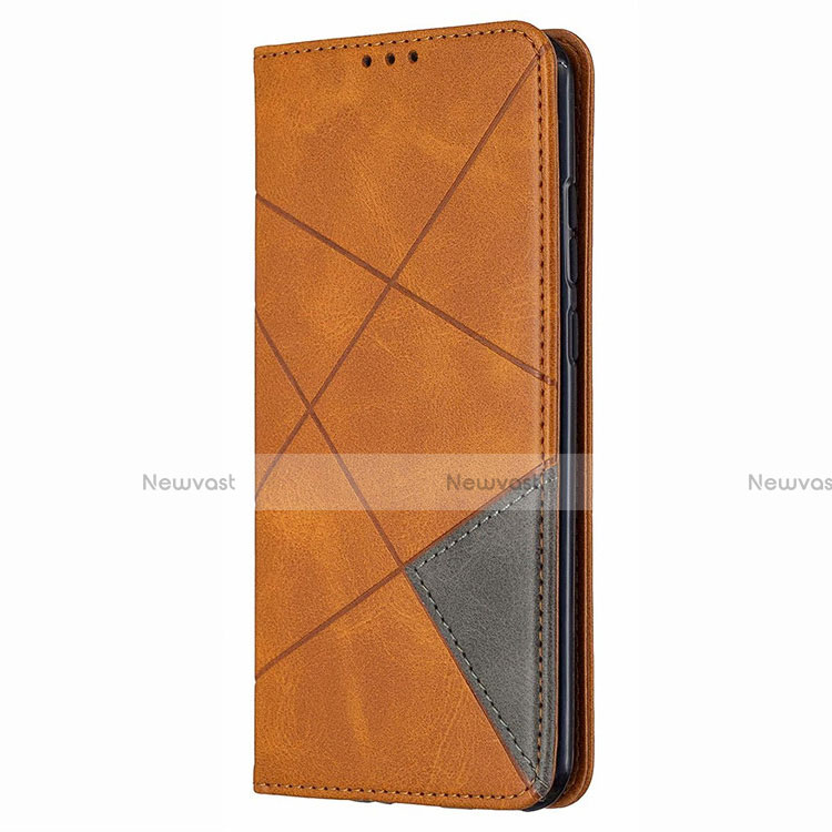 Leather Case Stands Flip Cover T02 Holder for Huawei Nova Lite 3 Plus Orange