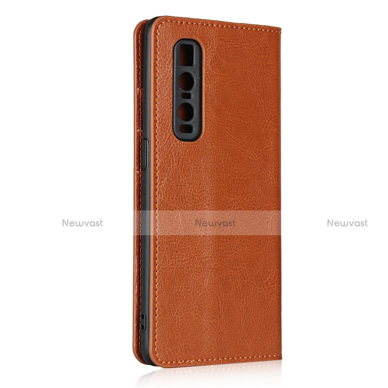 Leather Case Stands Flip Cover T02 Holder for Oppo Find X2 Pro