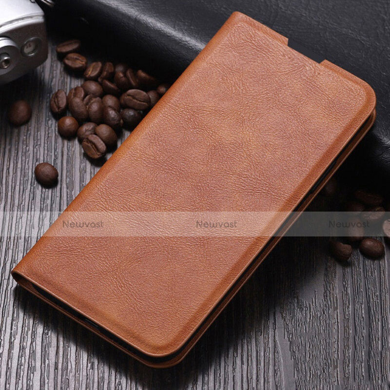 Leather Case Stands Flip Cover T02 Holder for Oppo R15X Orange