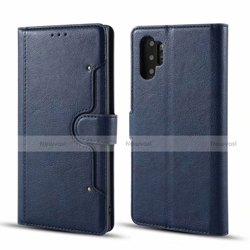 Leather Case Stands Flip Cover T02 Holder for Samsung Galaxy Note 10 Plus