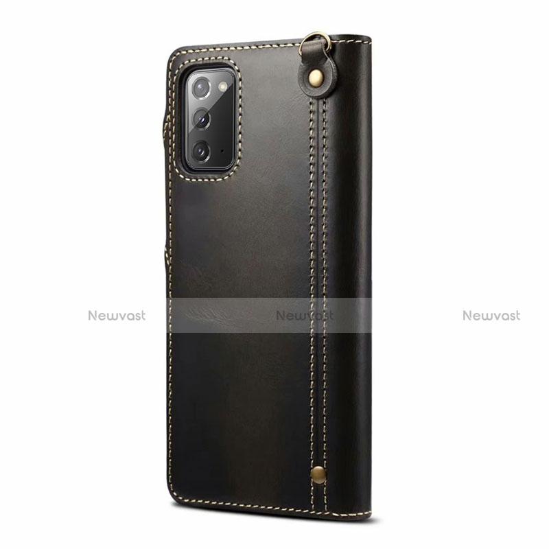 Leather Case Stands Flip Cover T02 Holder for Samsung Galaxy Note 20 5G