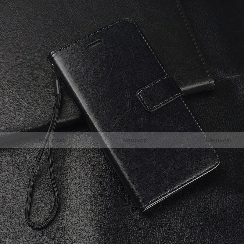 Leather Case Stands Flip Cover T02 Holder for Xiaomi Redmi Note 8 Pro Black