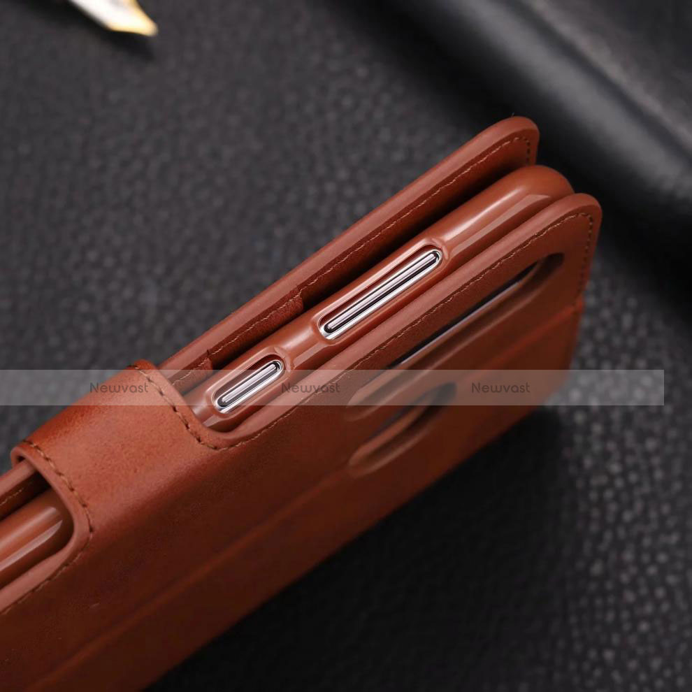 Leather Case Stands Flip Cover T03 Holder for Huawei Nova 4e