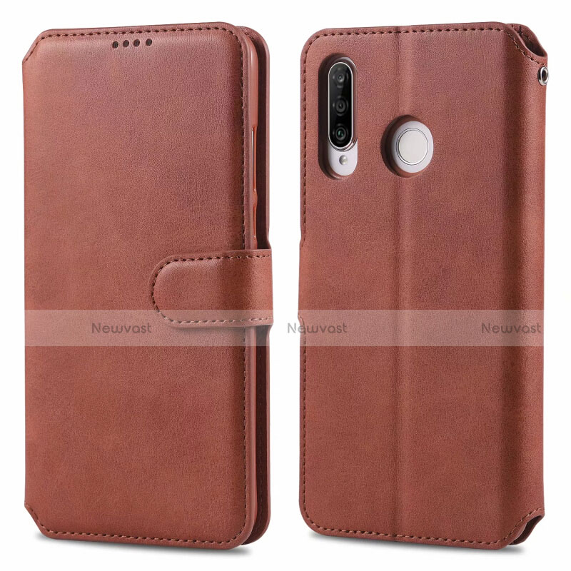 Leather Case Stands Flip Cover T03 Holder for Huawei Nova 4e