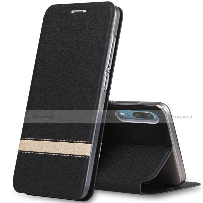 Leather Case Stands Flip Cover T03 Holder for Huawei P20