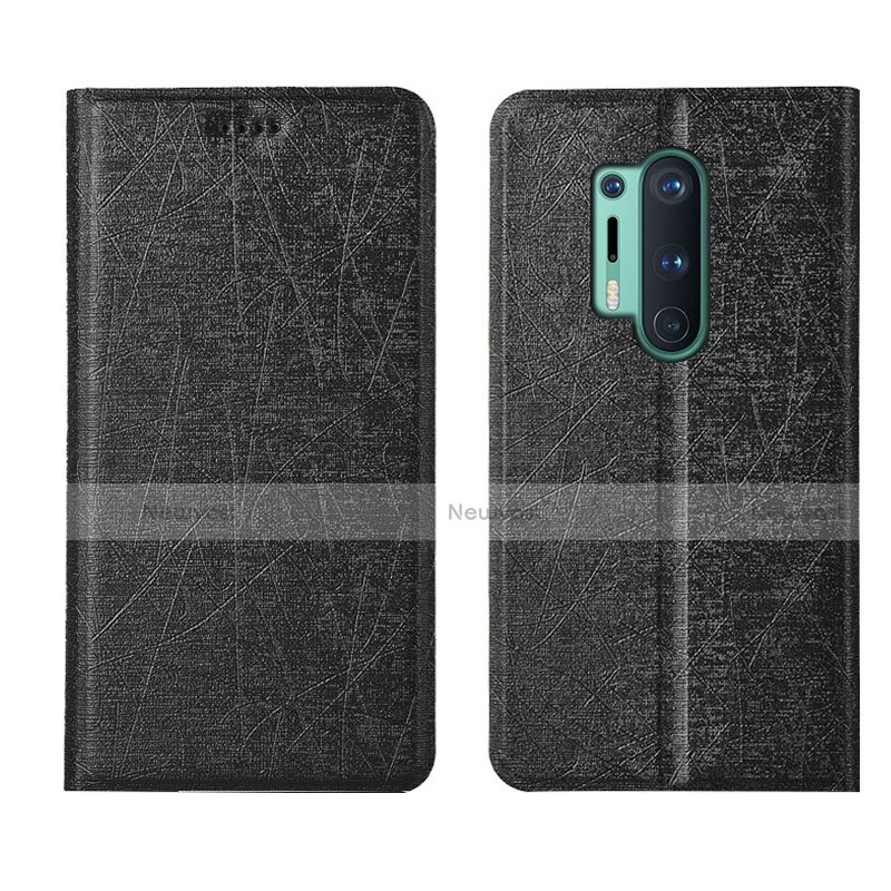 Leather Case Stands Flip Cover T03 Holder for OnePlus 8 Pro