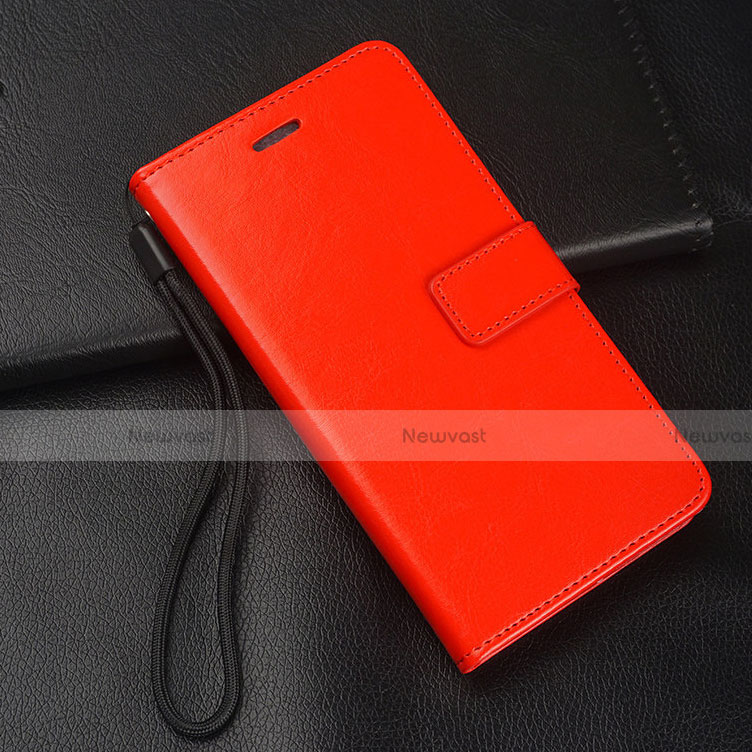 Leather Case Stands Flip Cover T03 Holder for Oppo RX17 Pro Red