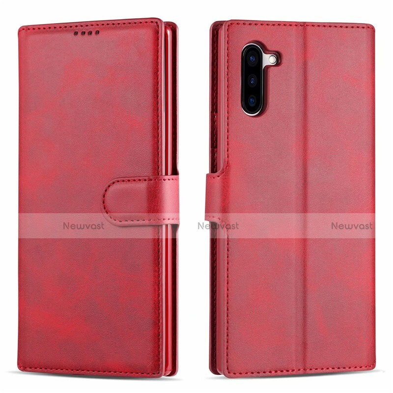 Leather Case Stands Flip Cover T03 Holder for Samsung Galaxy Note 10 5G