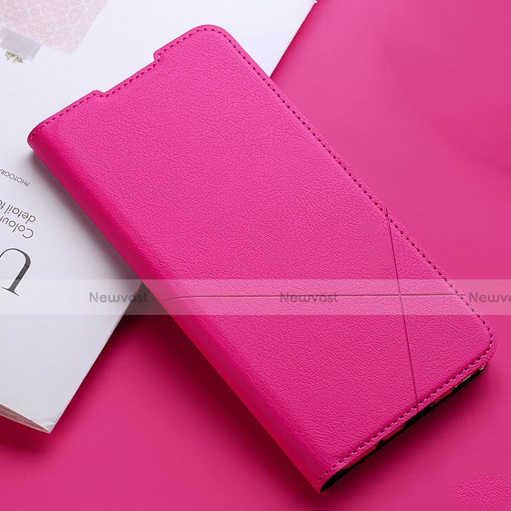 Leather Case Stands Flip Cover T03 Holder for Xiaomi Redmi Note 8 (2021)