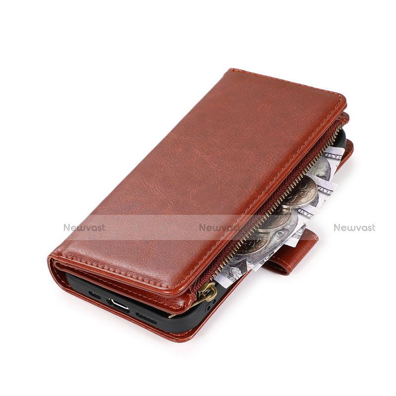 Leather Case Stands Flip Cover T04 Holder for Apple iPhone 12