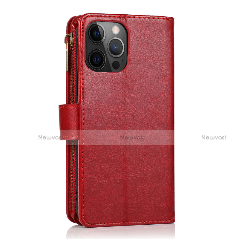 Leather Case Stands Flip Cover T04 Holder for Apple iPhone 12 Pro