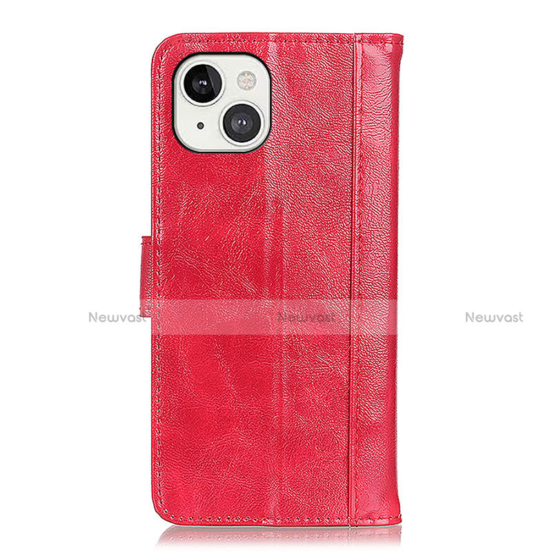 Leather Case Stands Flip Cover T04 Holder for Apple iPhone 15