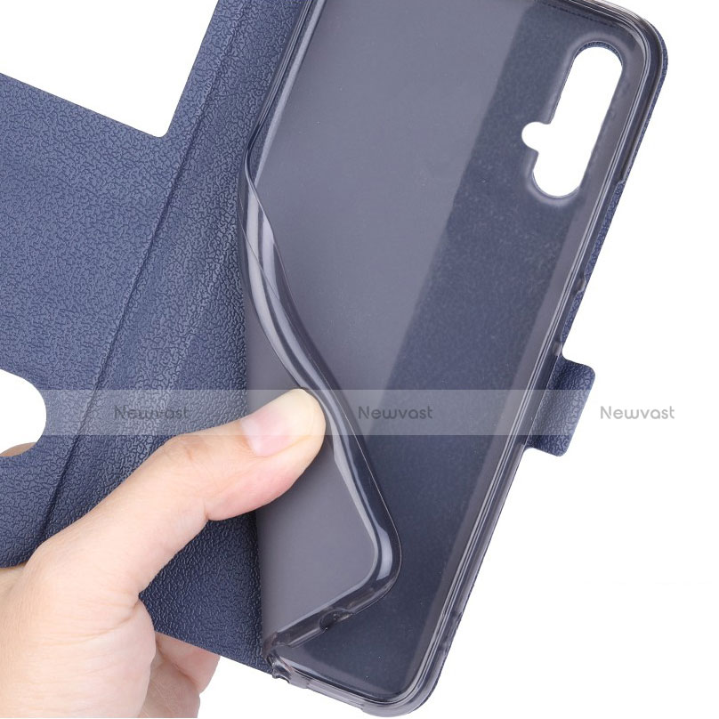 Leather Case Stands Flip Cover T04 Holder for Huawei Honor 20S