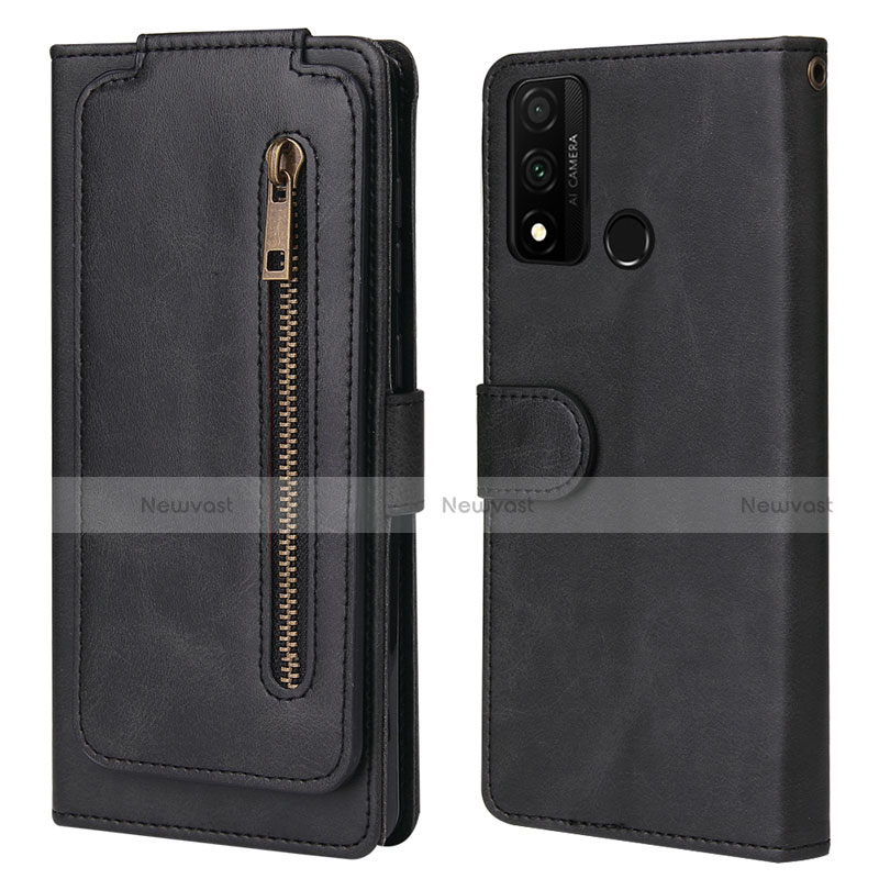 Leather Case Stands Flip Cover T04 Holder for Huawei Nova Lite 3 Plus Black