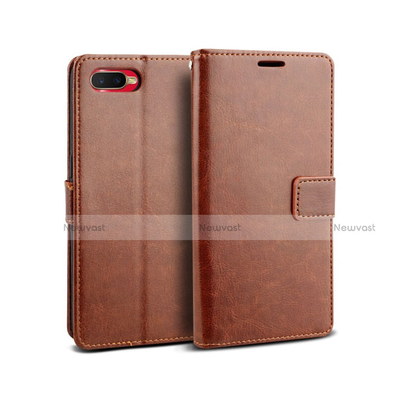 Leather Case Stands Flip Cover T04 Holder for Oppo R15X